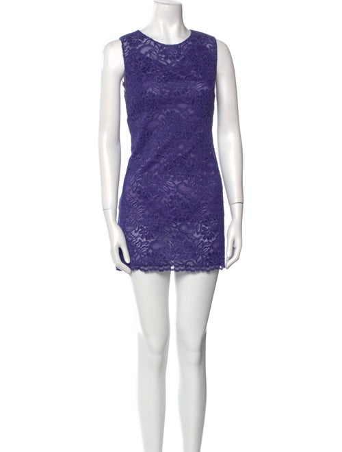 Dolce & Gabbana Crew Neck Mini Dress