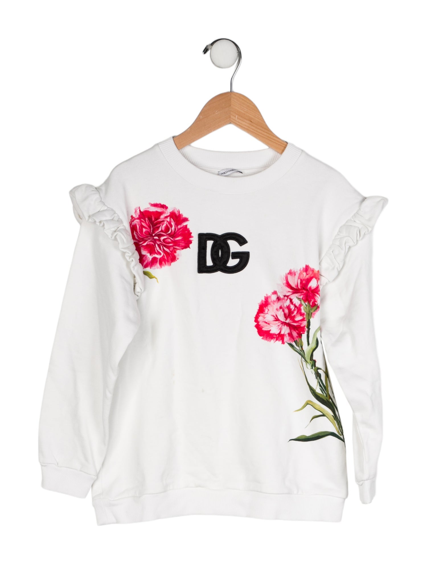 Dolce & Gabbana Girls' Floral Printed Sweatshirt