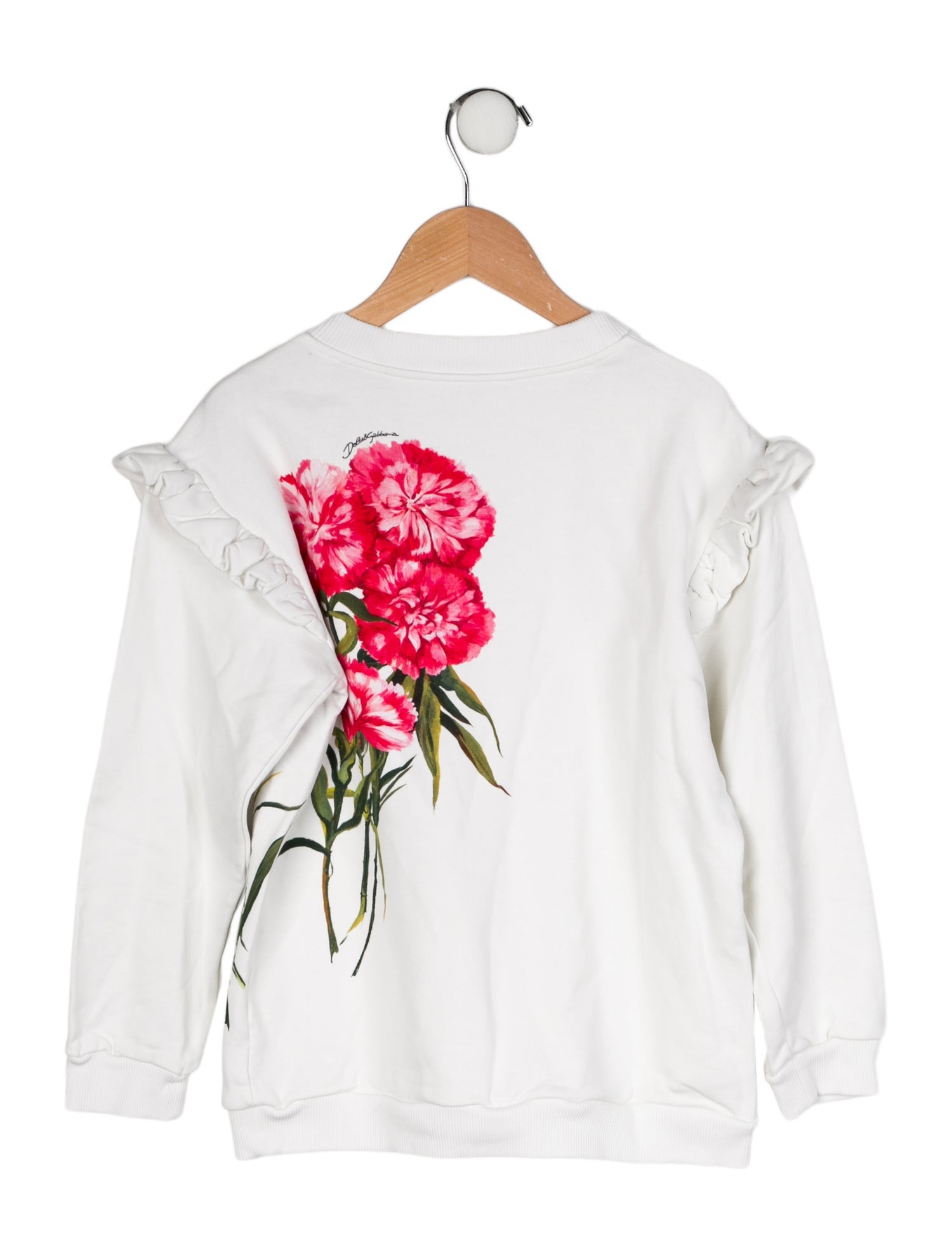 Dolce & Gabbana Girls' Floral Printed Sweatshirt