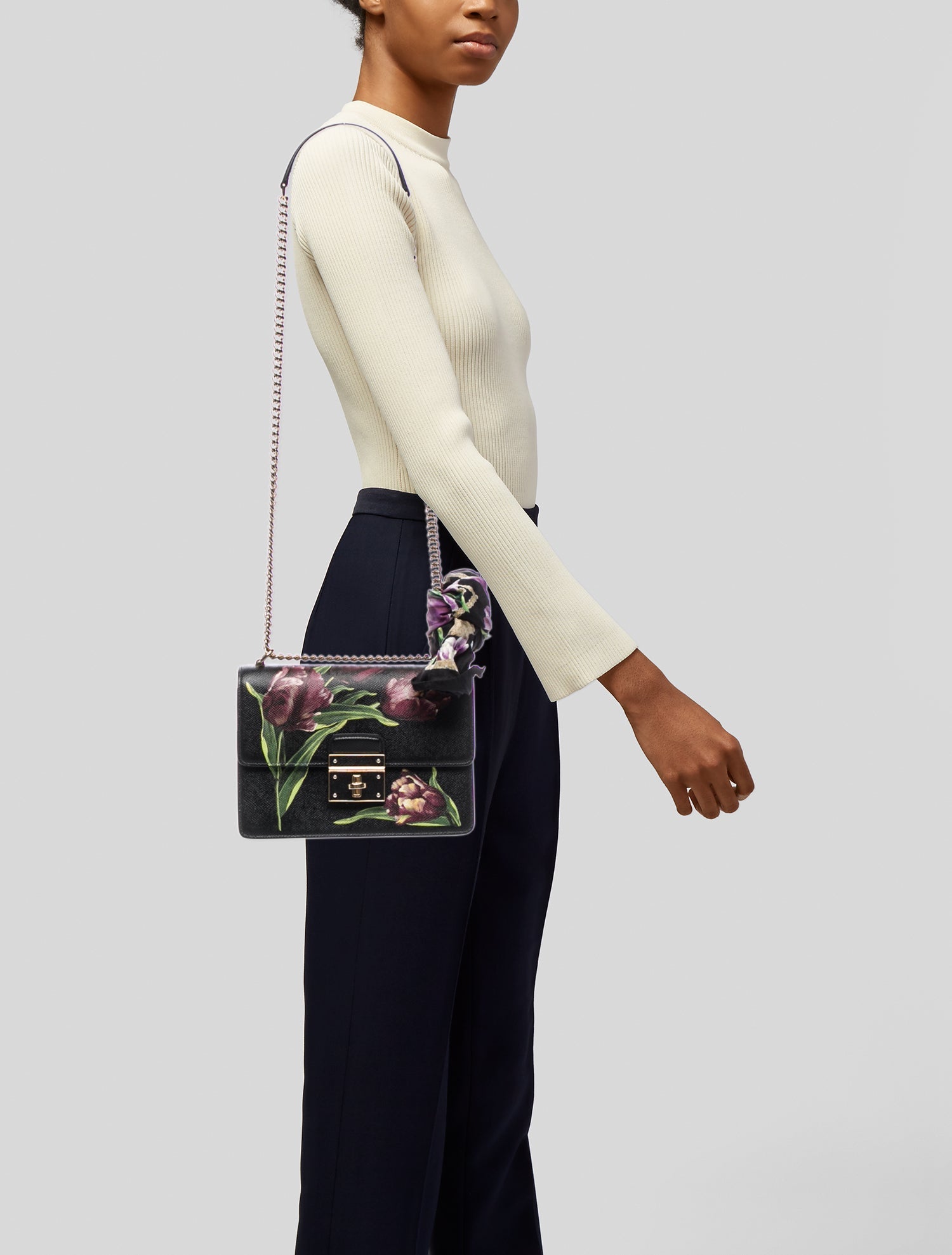 Dolce & Gabbana Leather Rosalia Medium