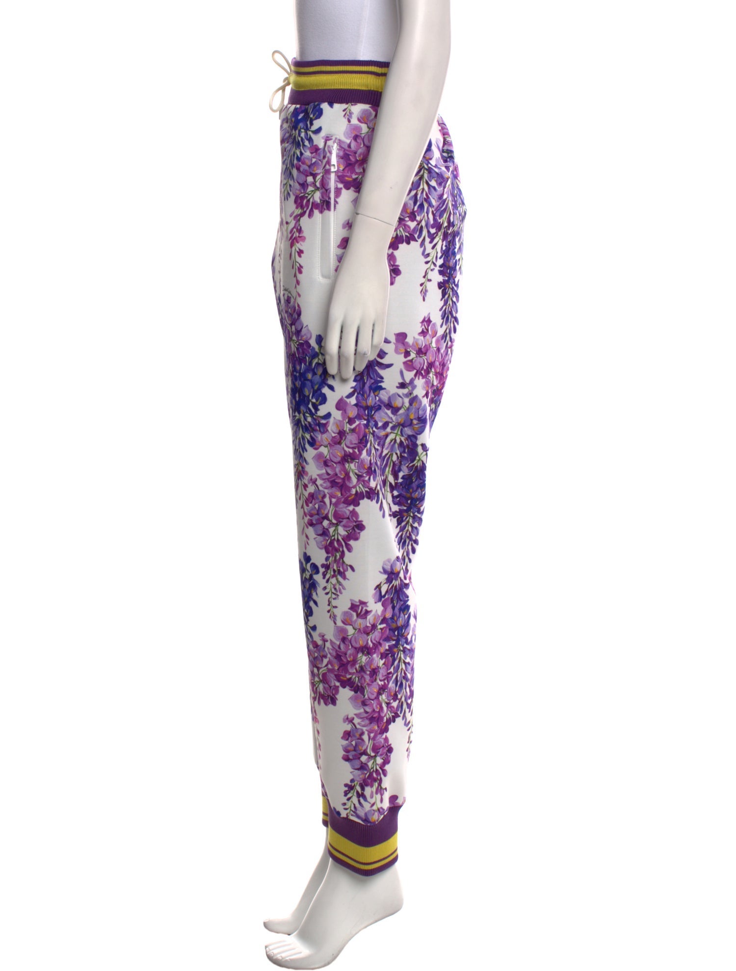 Dolce & Gabbana Floral Print Skinny Leg Pants