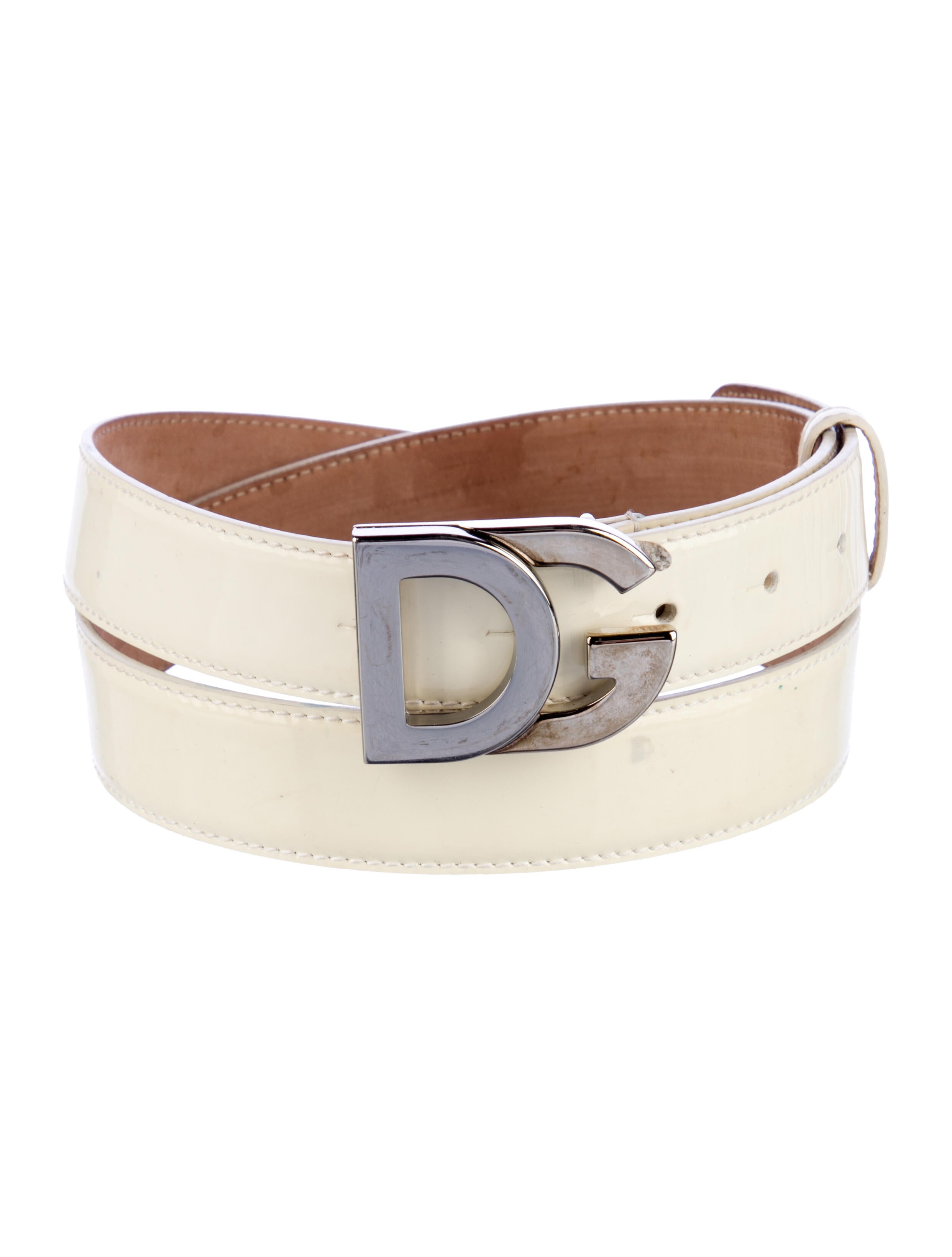 Dolce & Gabbana Skinny Patent Leather Belt