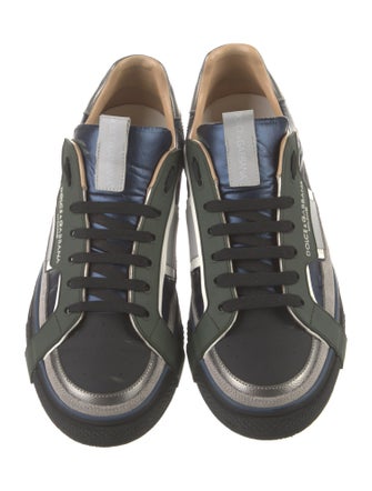 Dolce & Gabbana Leather Printed Sneakers