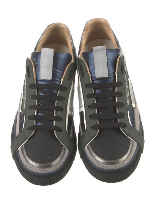 Dolce & Gabbana Leather Printed Sneakers