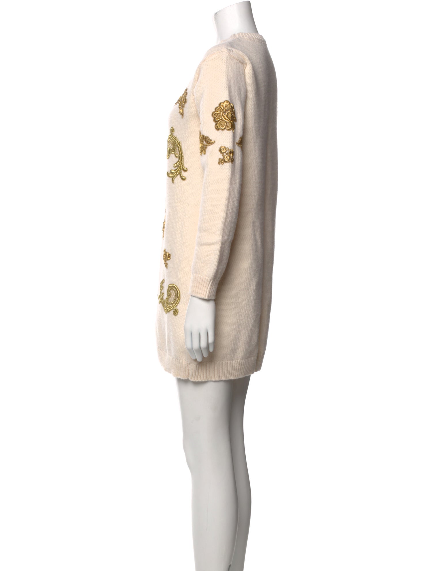 Dolce & Gabbana Girls' Virgin Wool Sweater Dress