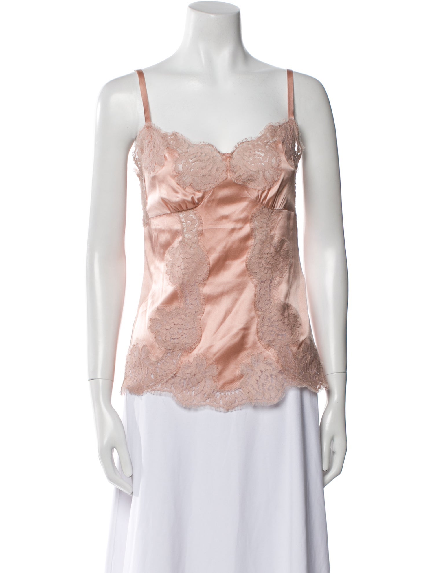 Dolce & Gabbana Silk Square Neckline Top