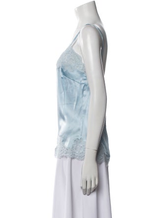 Dolce & Gabbana Silk Square Neckline Top