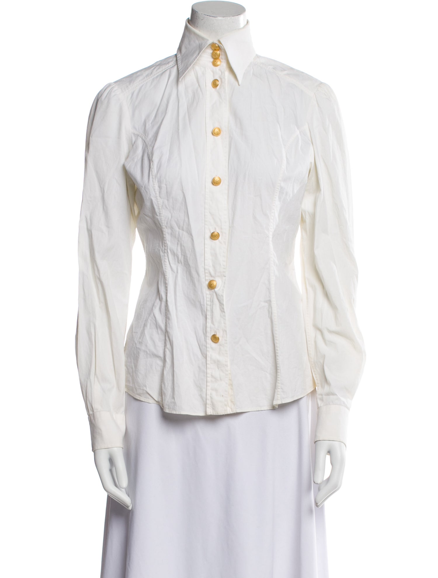 Dolce & Gabbana Long Sleeve Button-Up Top