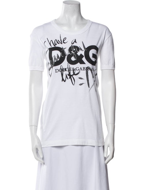 Dolce & Gabbana Graphic Print Crew Neck T-Shirt
