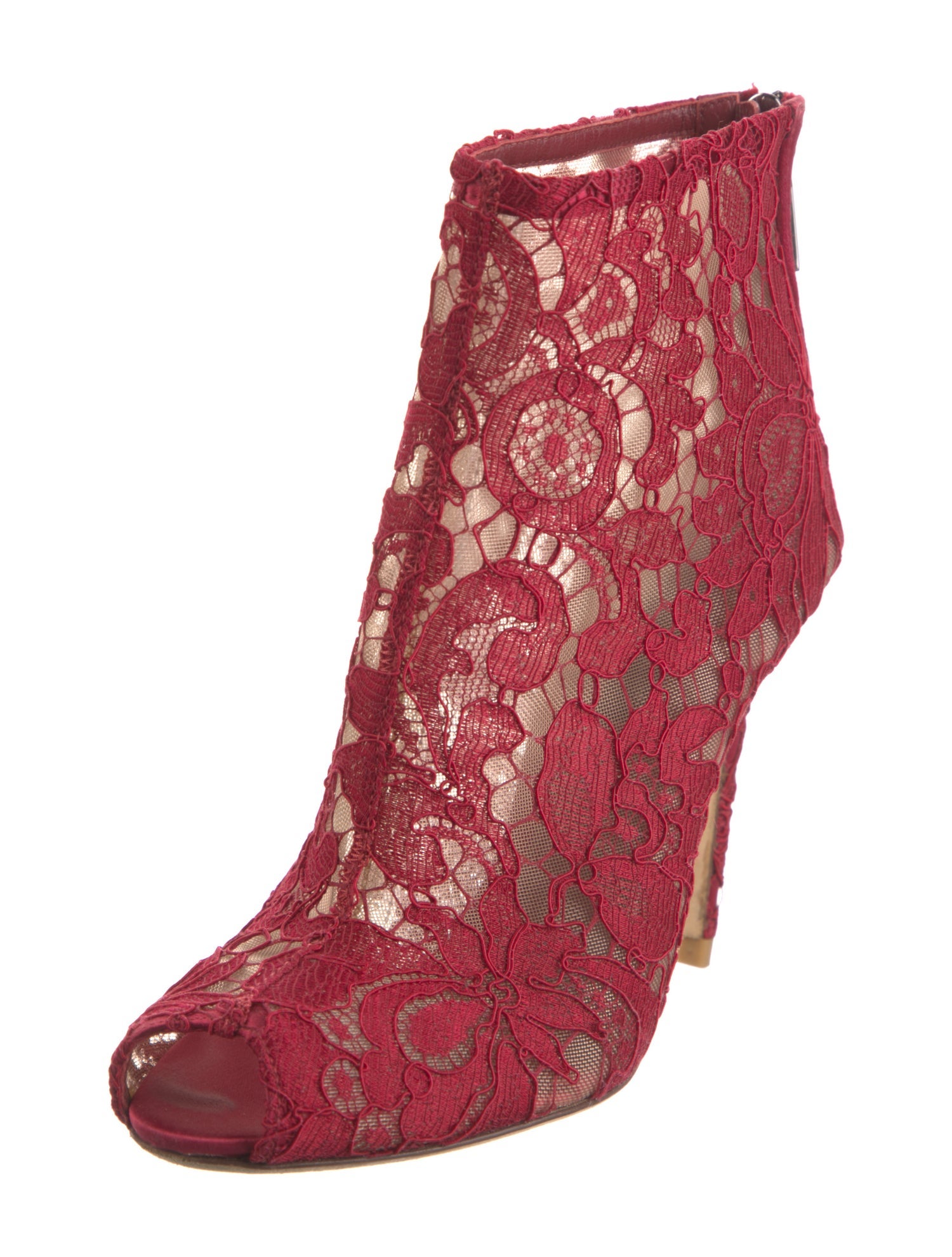 Dolce & Gabbana Lace Lace Pattern Boots