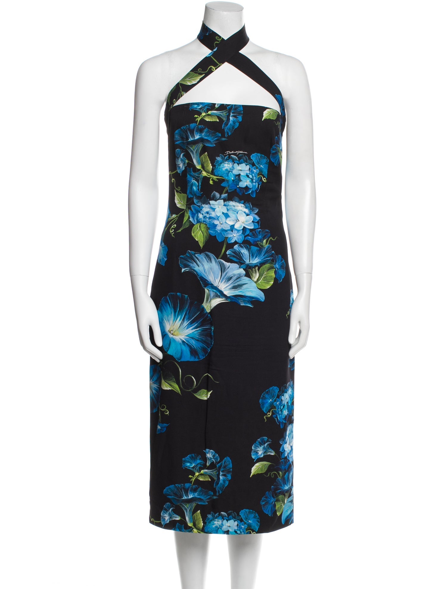 Dolce & Gabbana Silk Knee-Length Dress