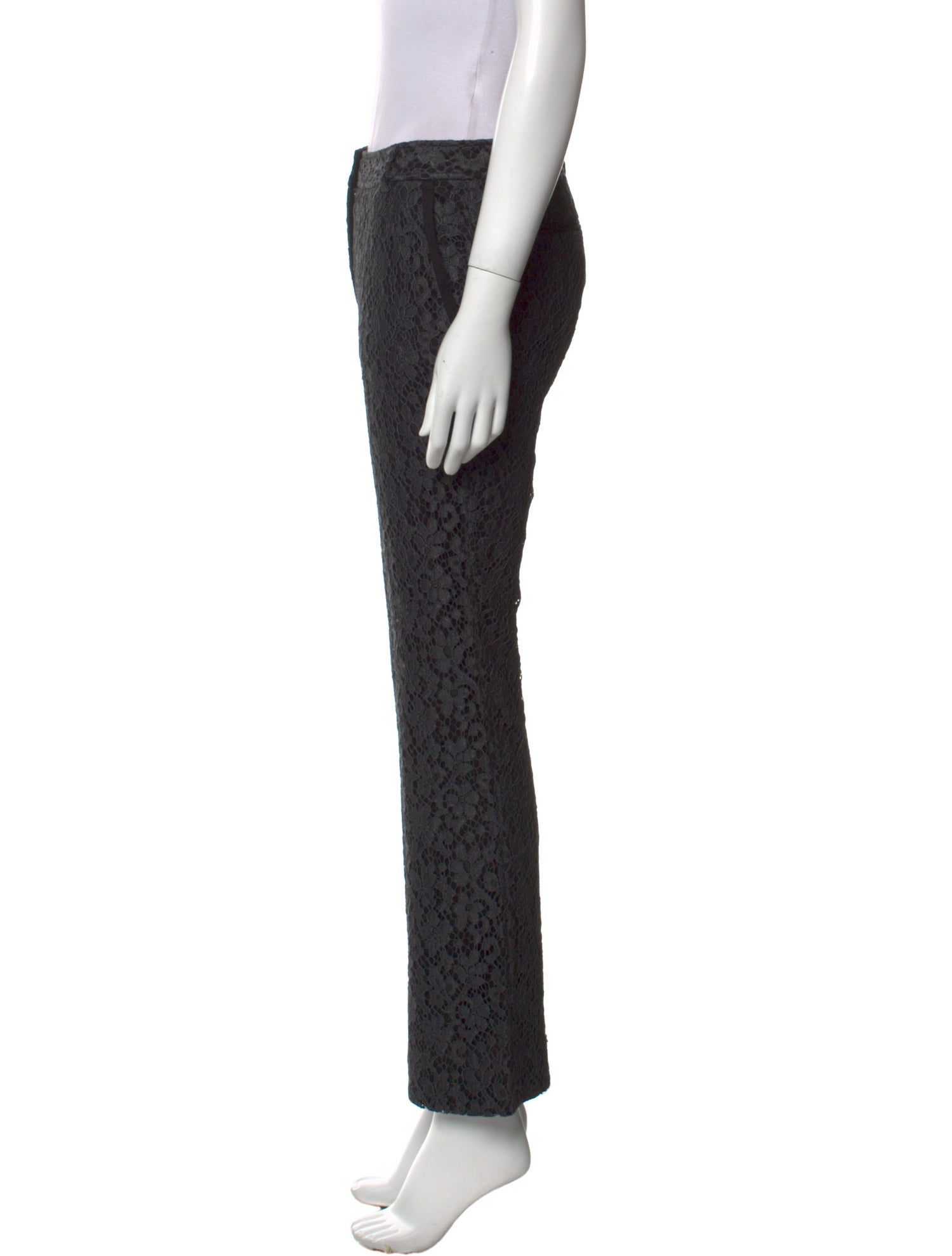 Dolce & Gabbana Lace Pattern Wide Leg Pants