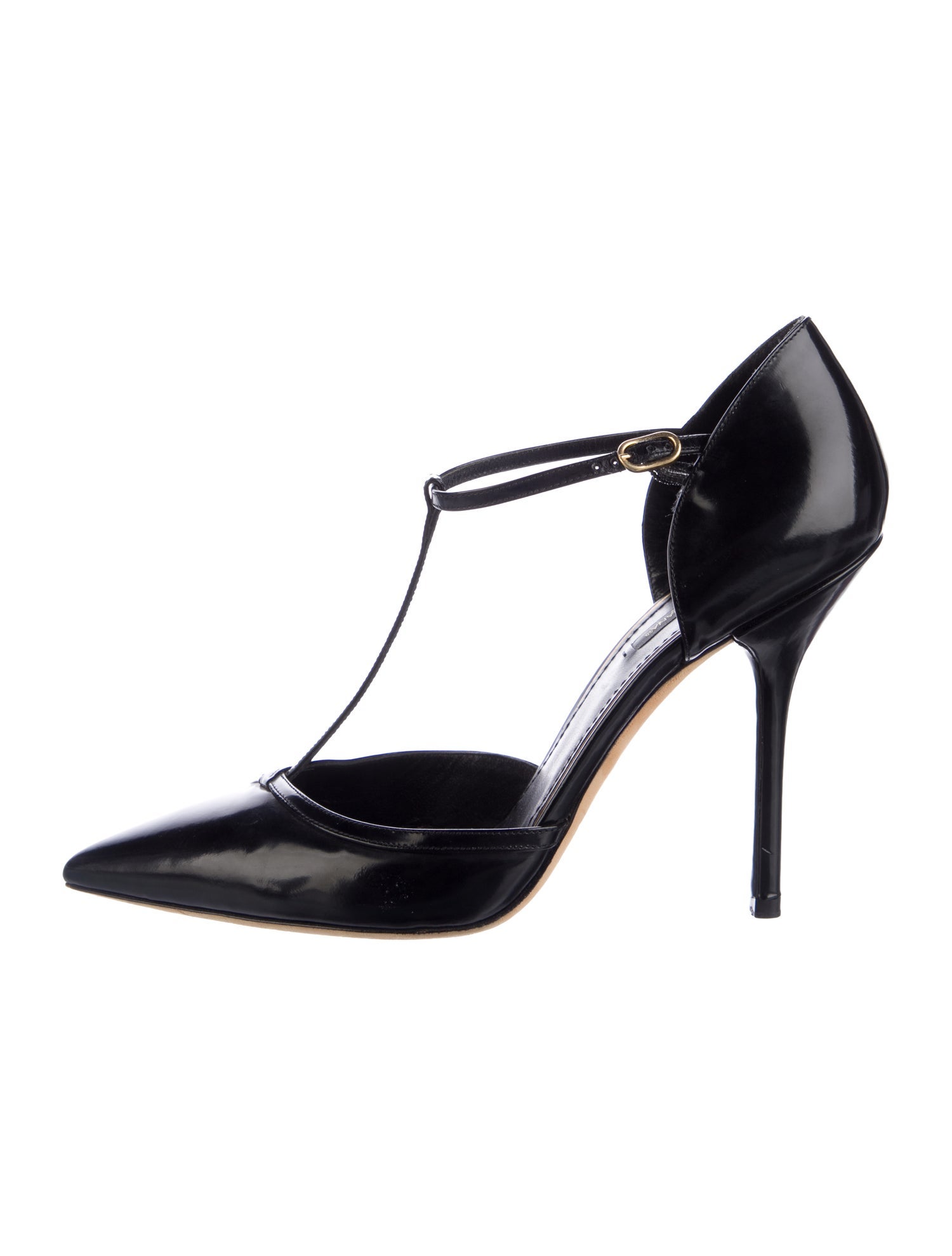 Dolce & Gabbana Leather T-Strap Pumps