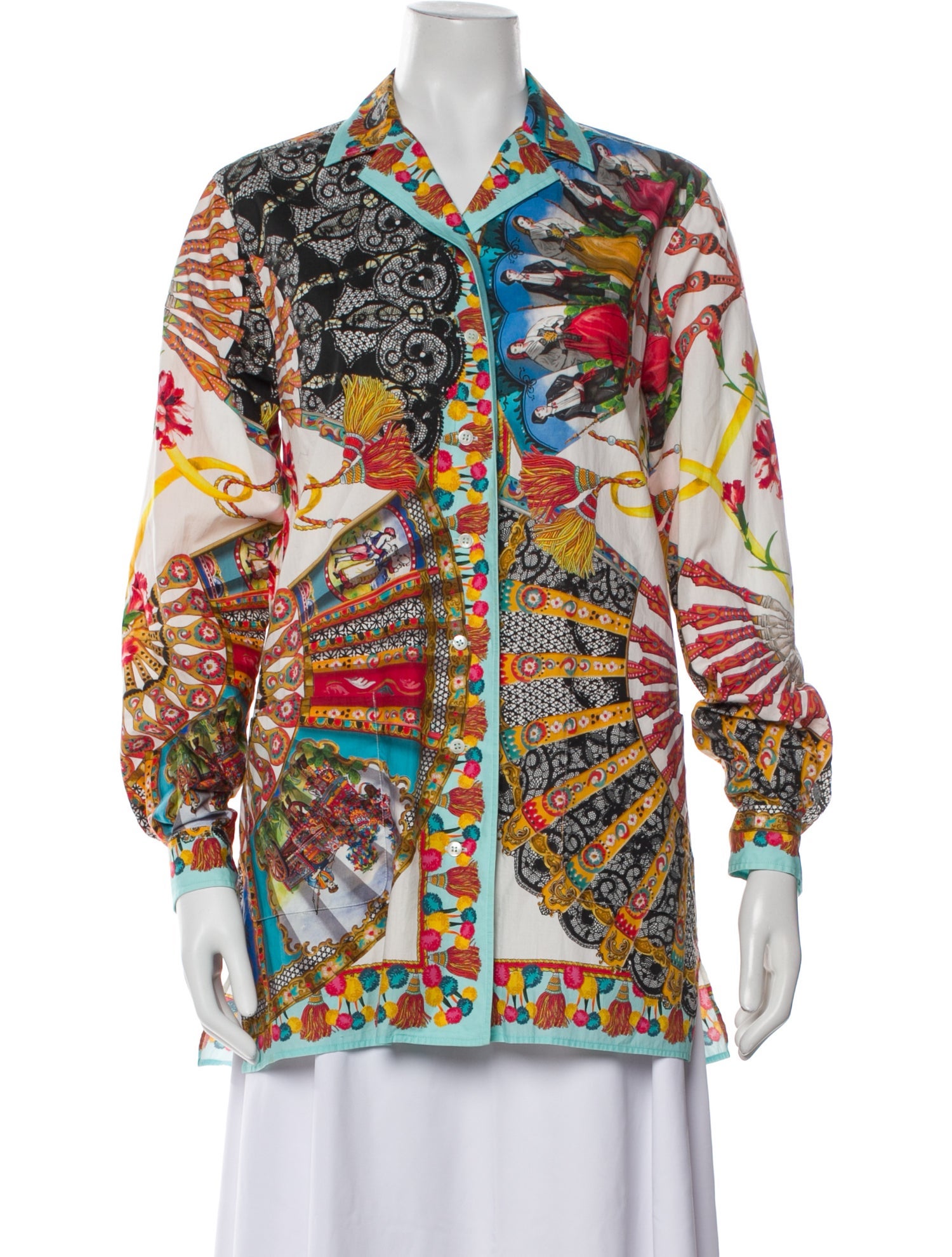 Dolce & Gabbana Printed Long Sleeve Tunic