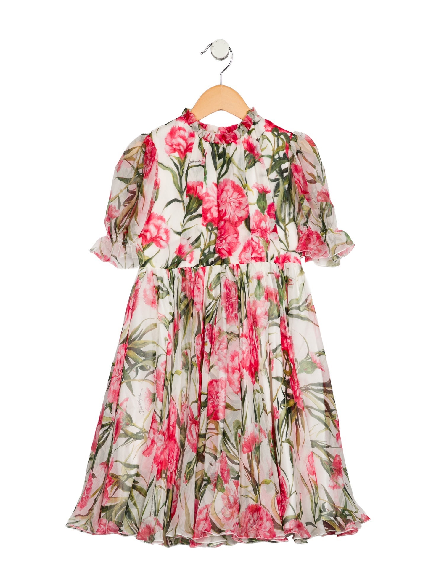 Dolce & Gabbana Girls Sleeveless Floral Dress