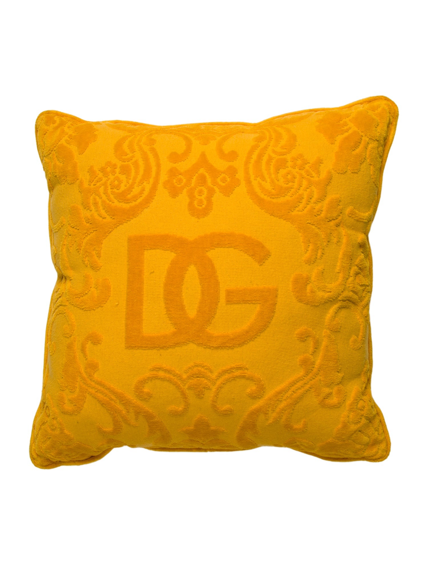 Dolce & Gabbana DG Signature Terry Cloth Throw Pillow