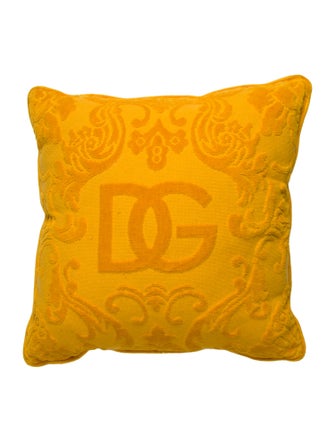 Dolce & Gabbana DG Signature Terry Cloth Throw Pillow