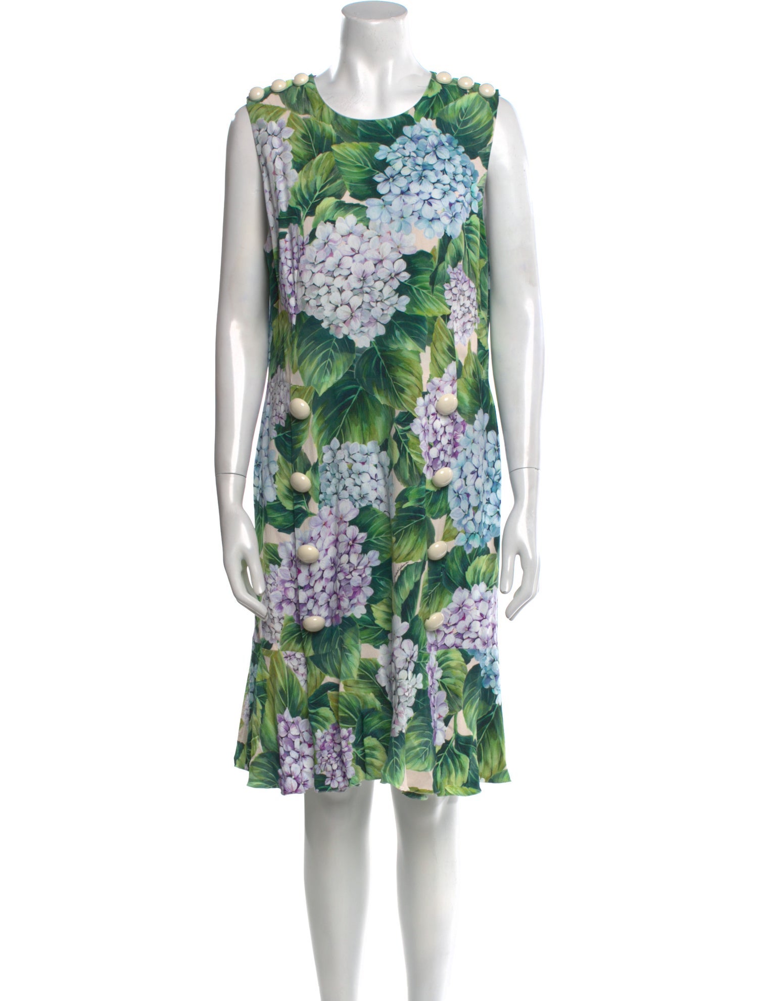 Dolce & Gabbana Floral Print Knee-Length Dress