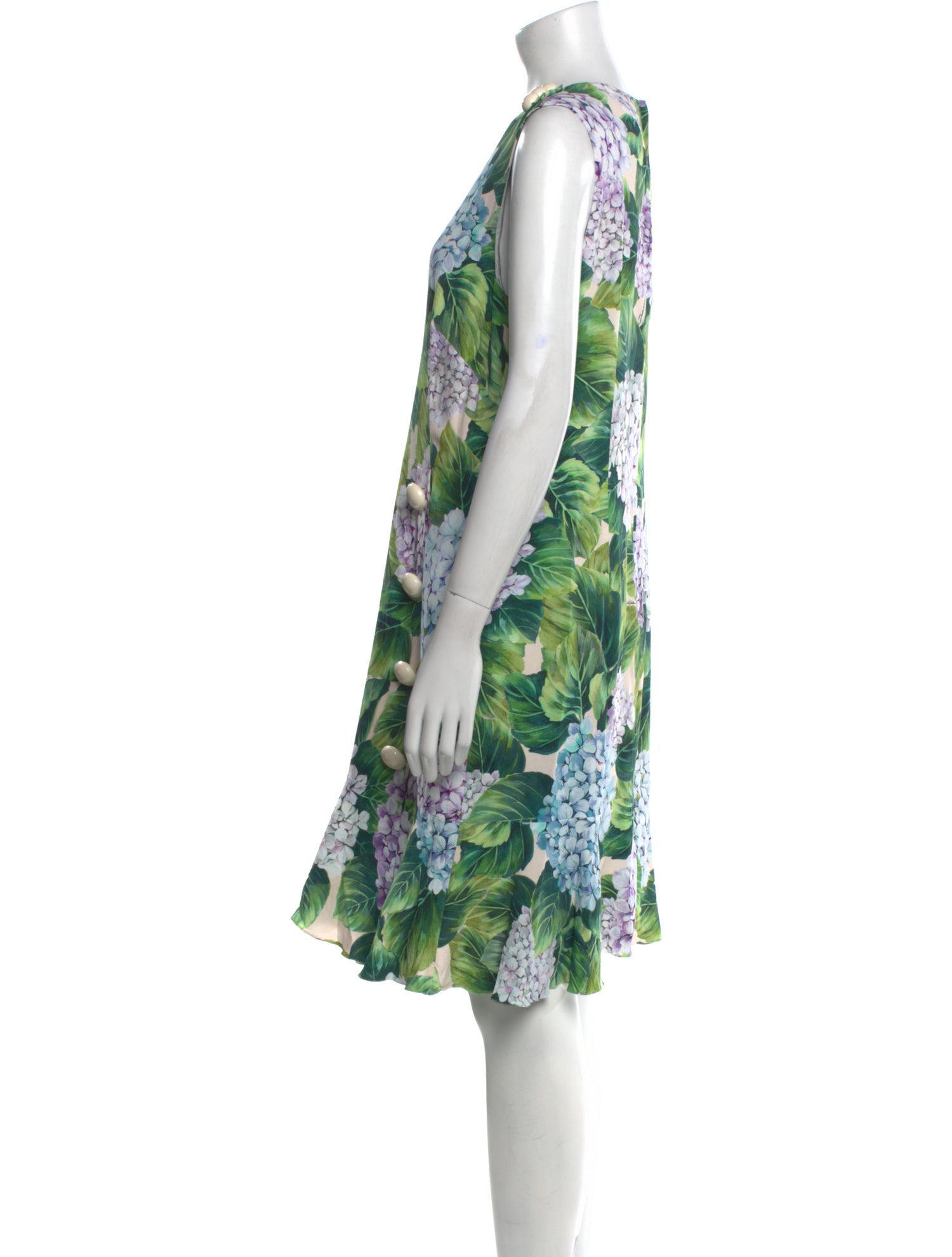 Dolce & Gabbana Floral Print Knee-Length Dress