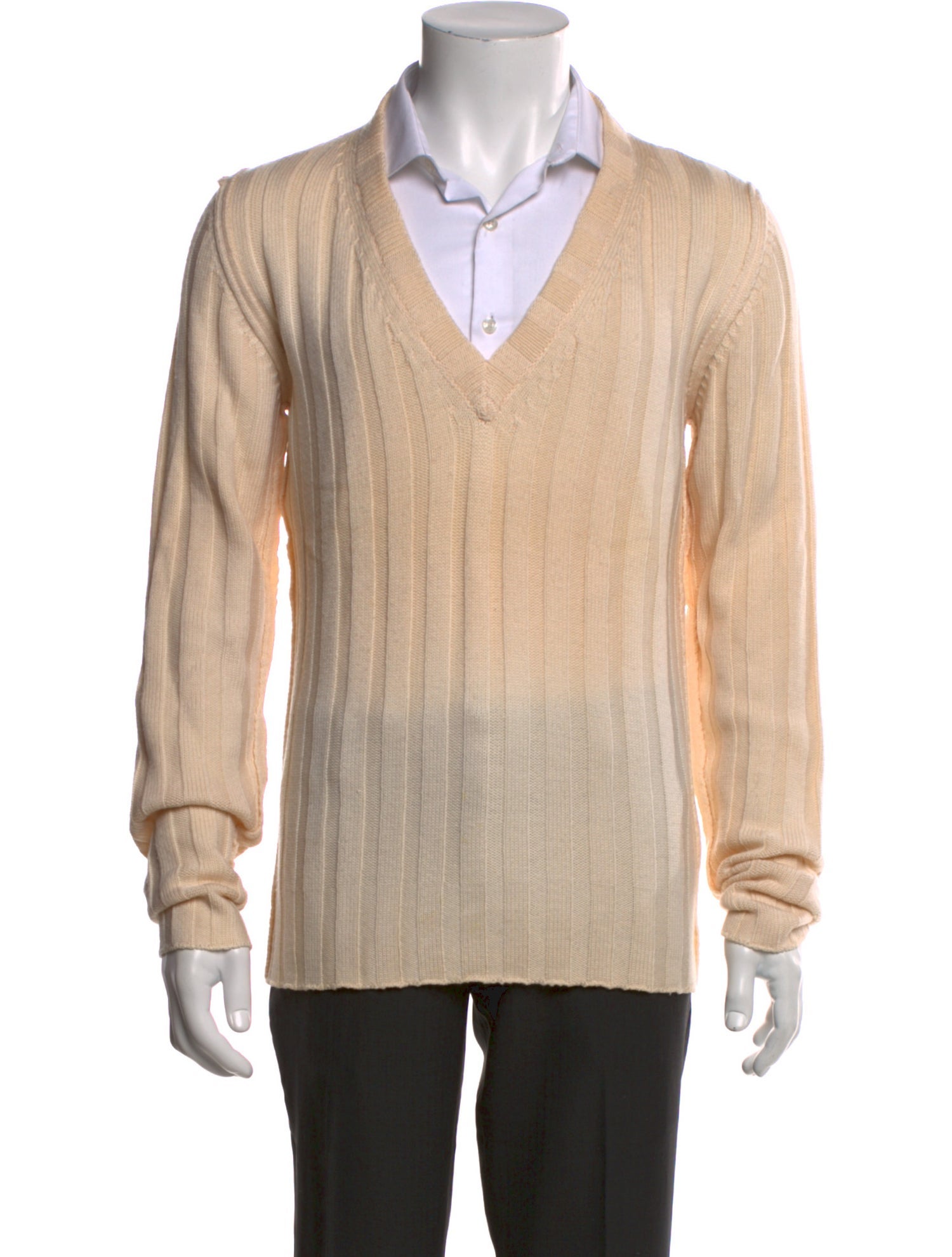 Dolce & Gabbana Virgin Wool V-Neck Pullover