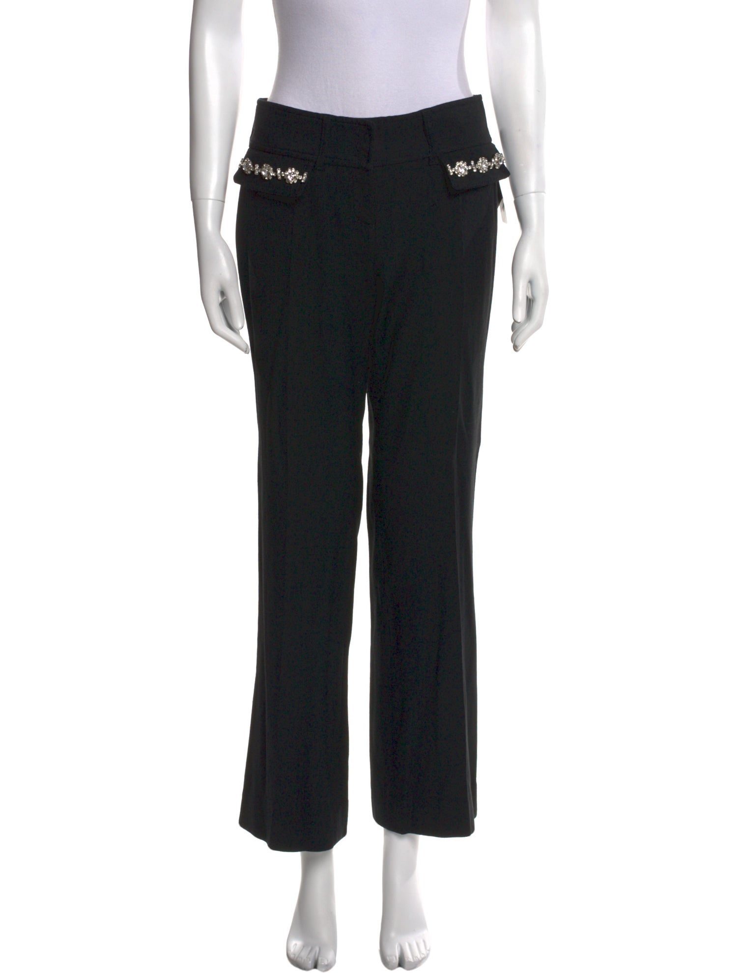 Dolce & Gabbana Virgin Wool Wide Leg Pants w/ Tags