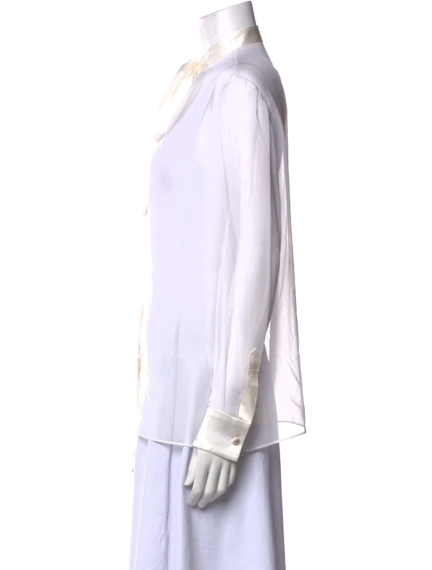 Dolce & Gabbana Silk Mock Neck Blouse