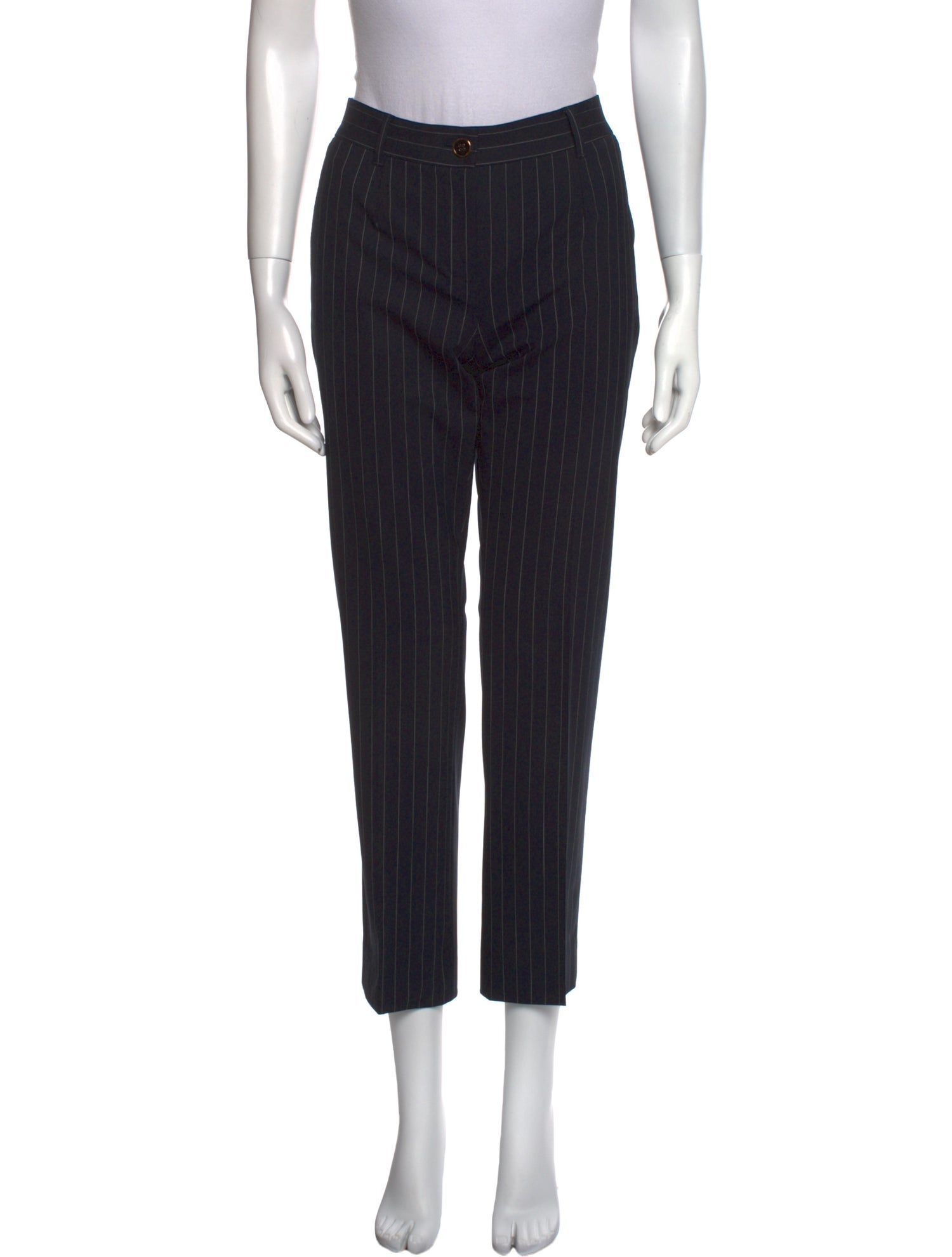 Dolce & Gabbana Virgin Wool Straight Leg Pants