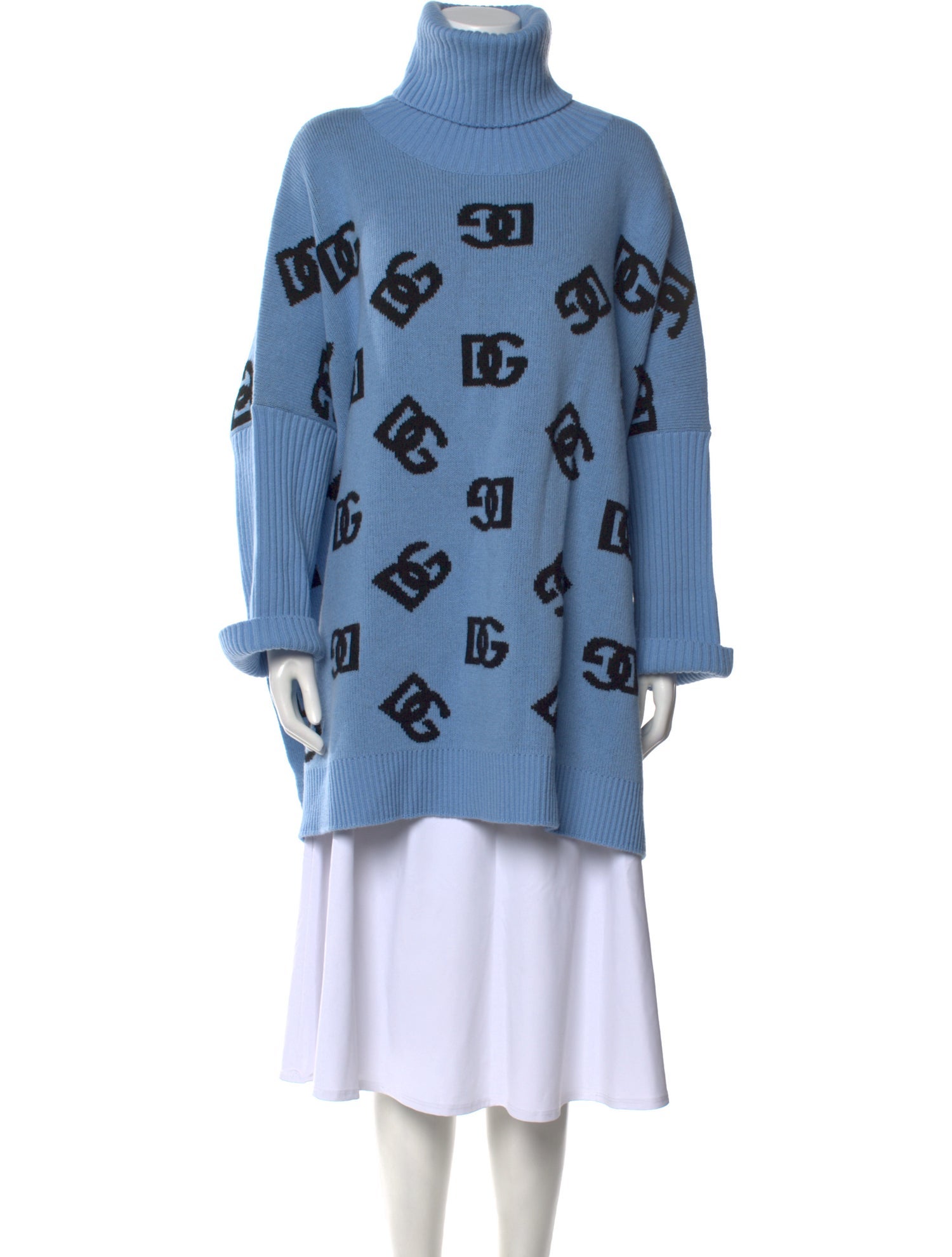 Dolce & Gabbana Virgin Wool Printed Sweater