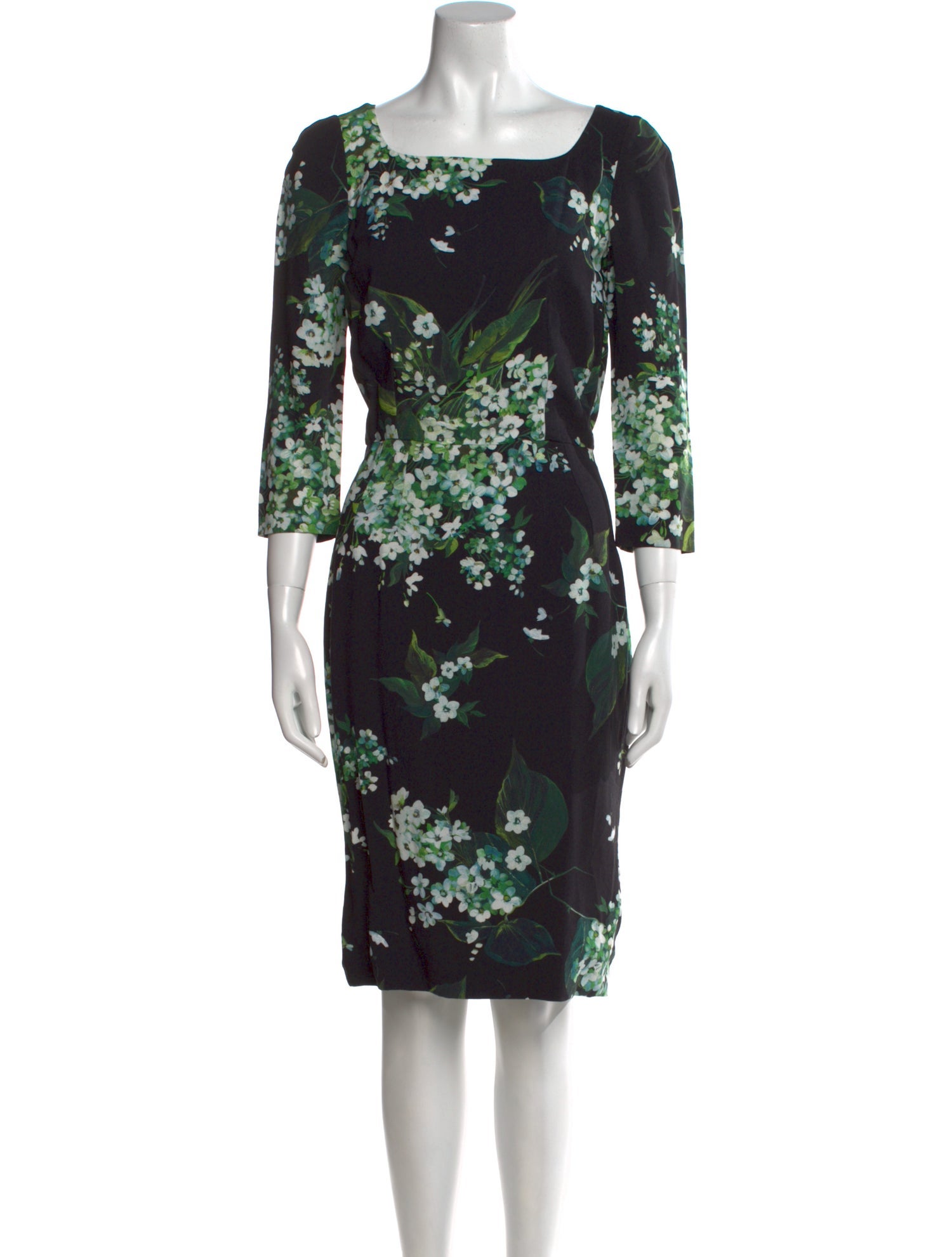 Dolce & Gabbana Floral Print Knee-Length Dress