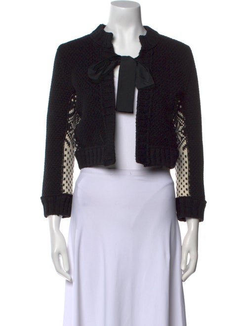 D&G Wool Tie Neck Sweater