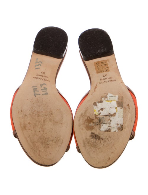 Dolce & Gabbana Canvas Colorblock Pattern Slides