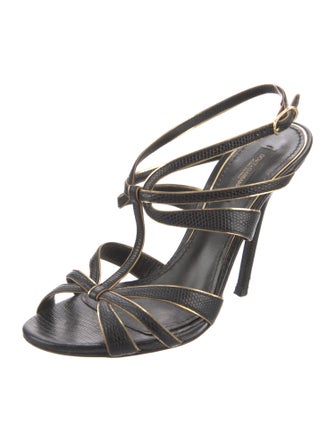 Dolce & Gabbana Lizard Slingback Sandals