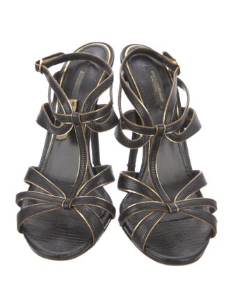 Dolce & Gabbana Lizard Slingback Sandals