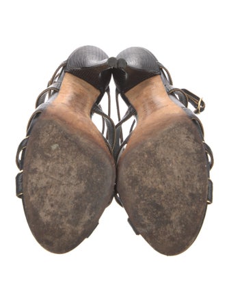 Dolce & Gabbana Lizard Slingback Sandals