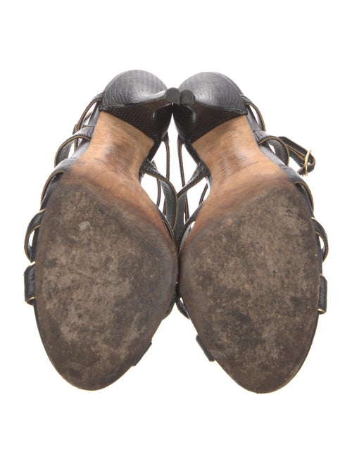 Dolce & Gabbana Lizard Slingback Sandals