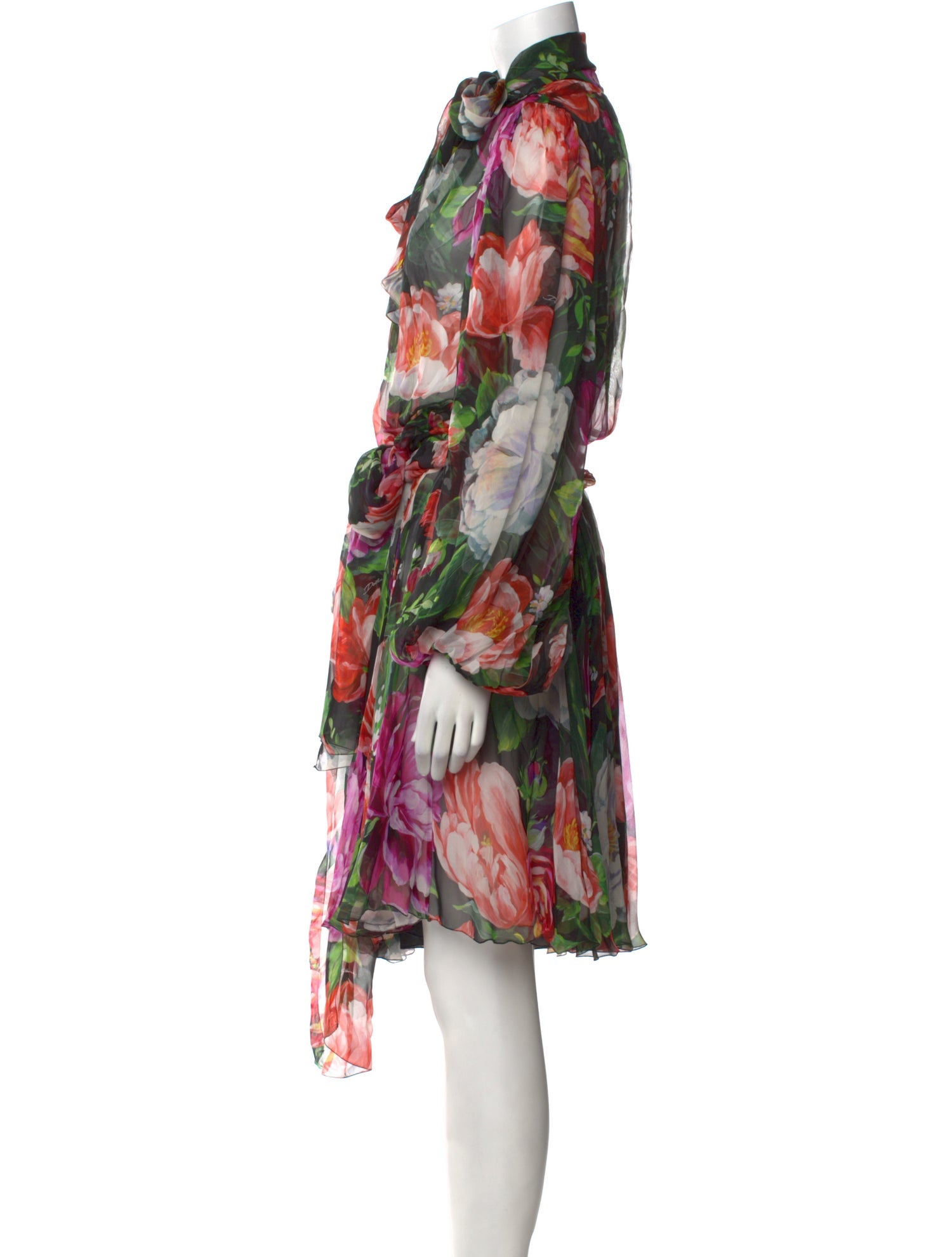 Dolce & Gabbana Silk Knee-Length Dress