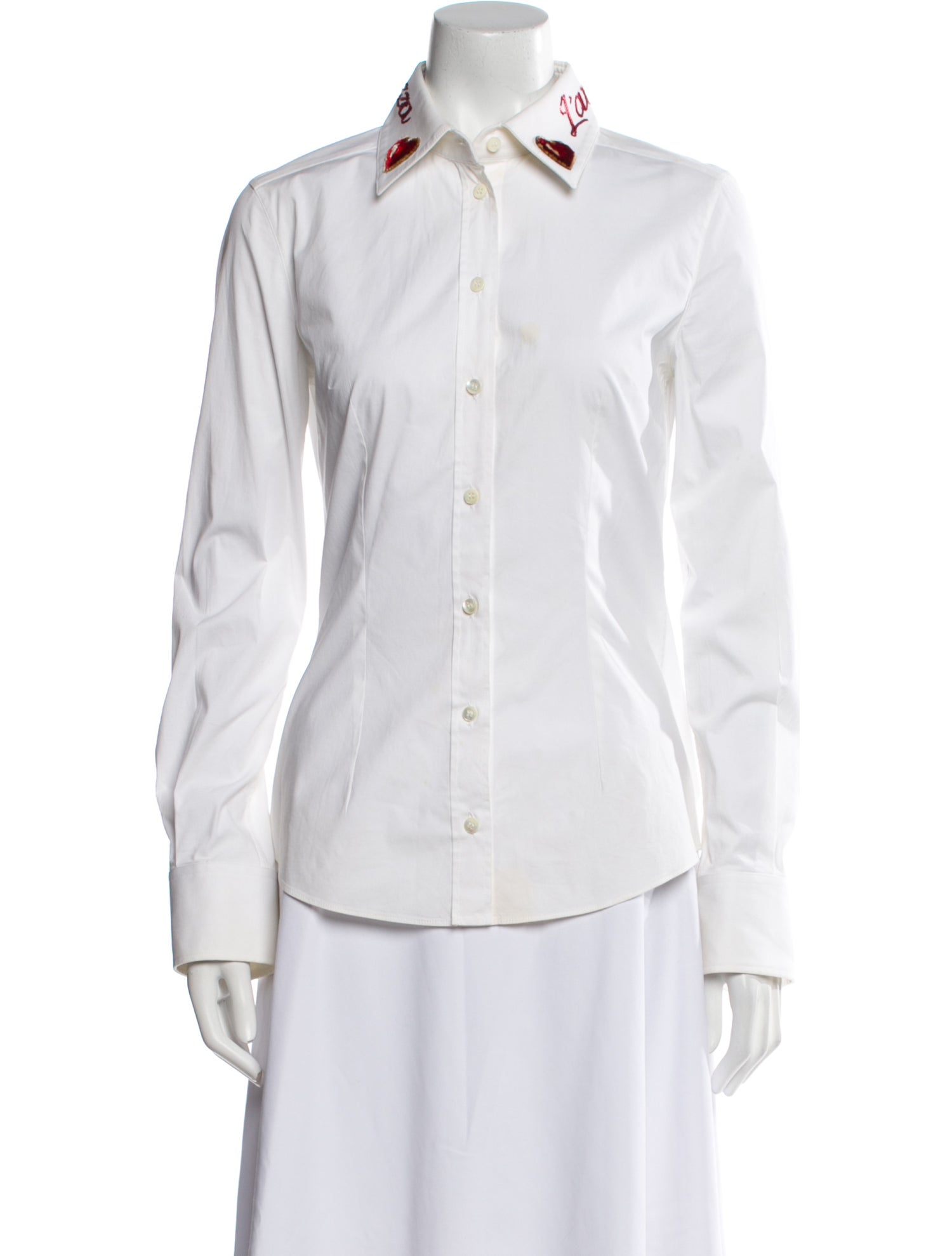 Dolce & Gabbana Long Sleeve Button-Up Top