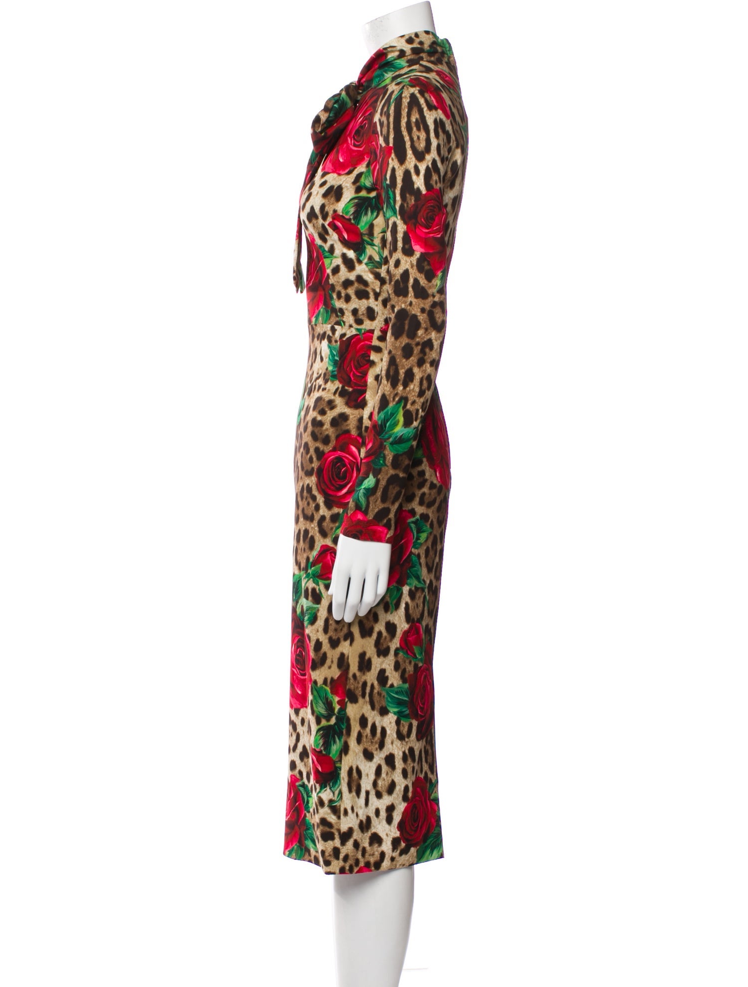 Dolce & Gabbana Silk Midi Length Dress