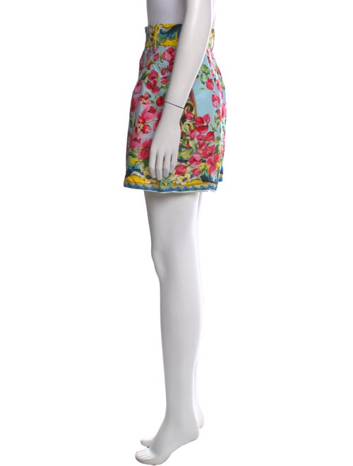 Dolce & Gabbana Floral Print Mini Shorts