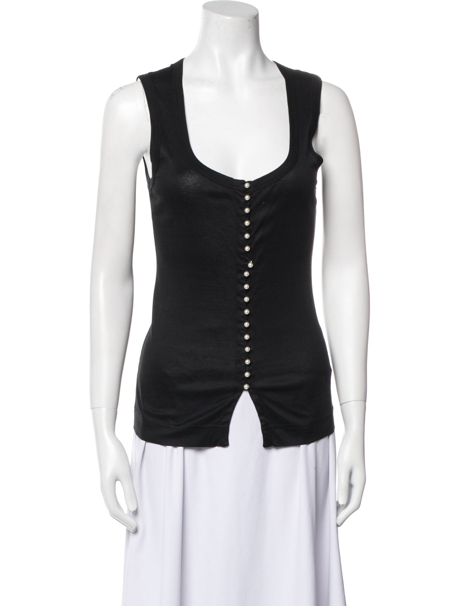 Dolce & Gabbana Scoop Neck Sleeveless Top