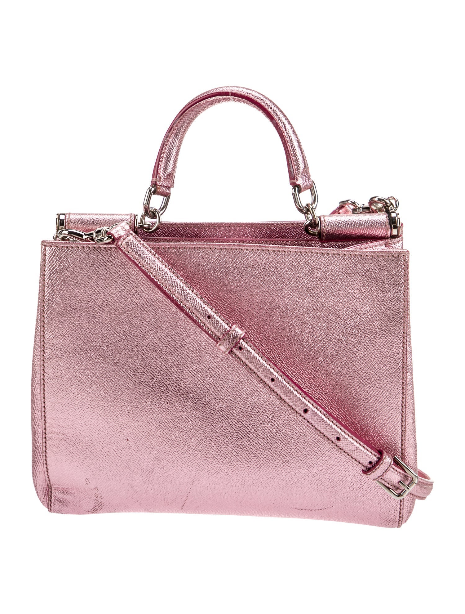 Dolce & Gabbana Saffiano Leather Top Handle Bag w/ Tags