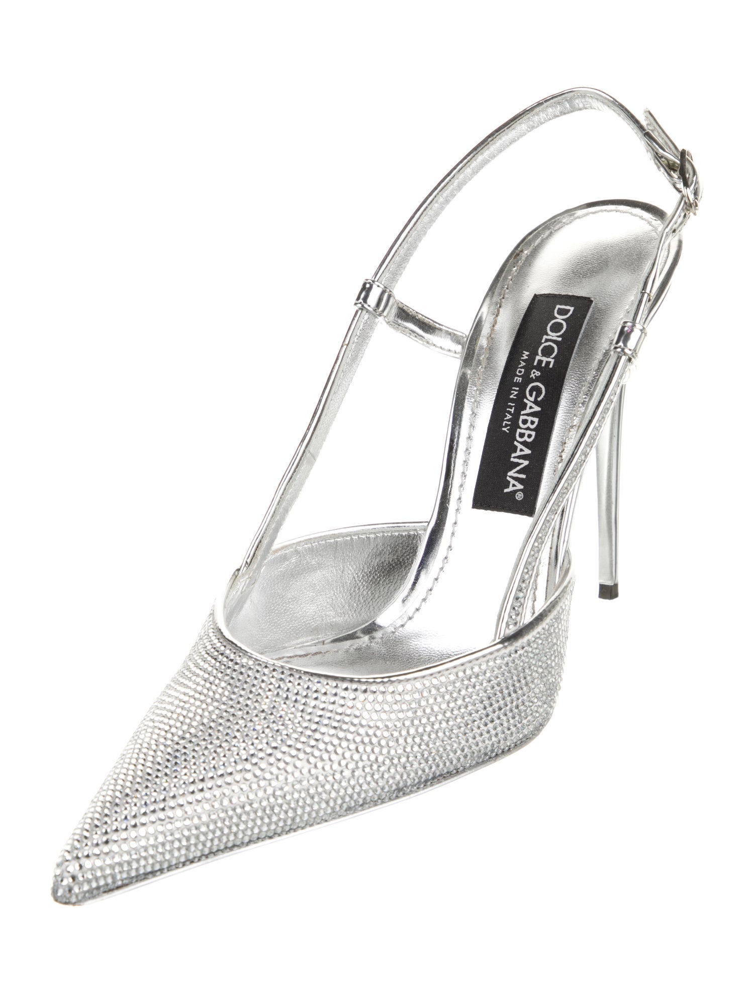 Dolce & Gabbana Crystal Slingback Pumps