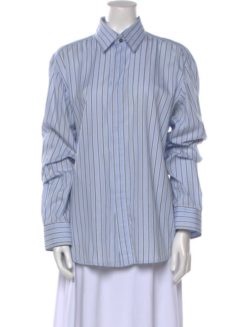 D&G Striped Long Sleeve Button-Up Top