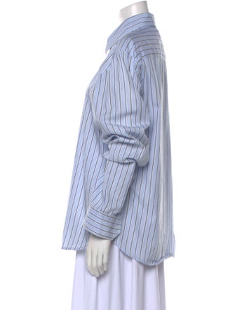 D&G Striped Long Sleeve Button-Up Top