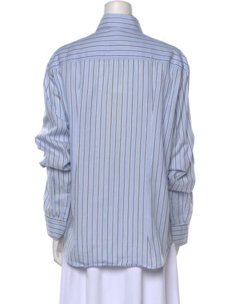 D&G Striped Long Sleeve Button-Up Top