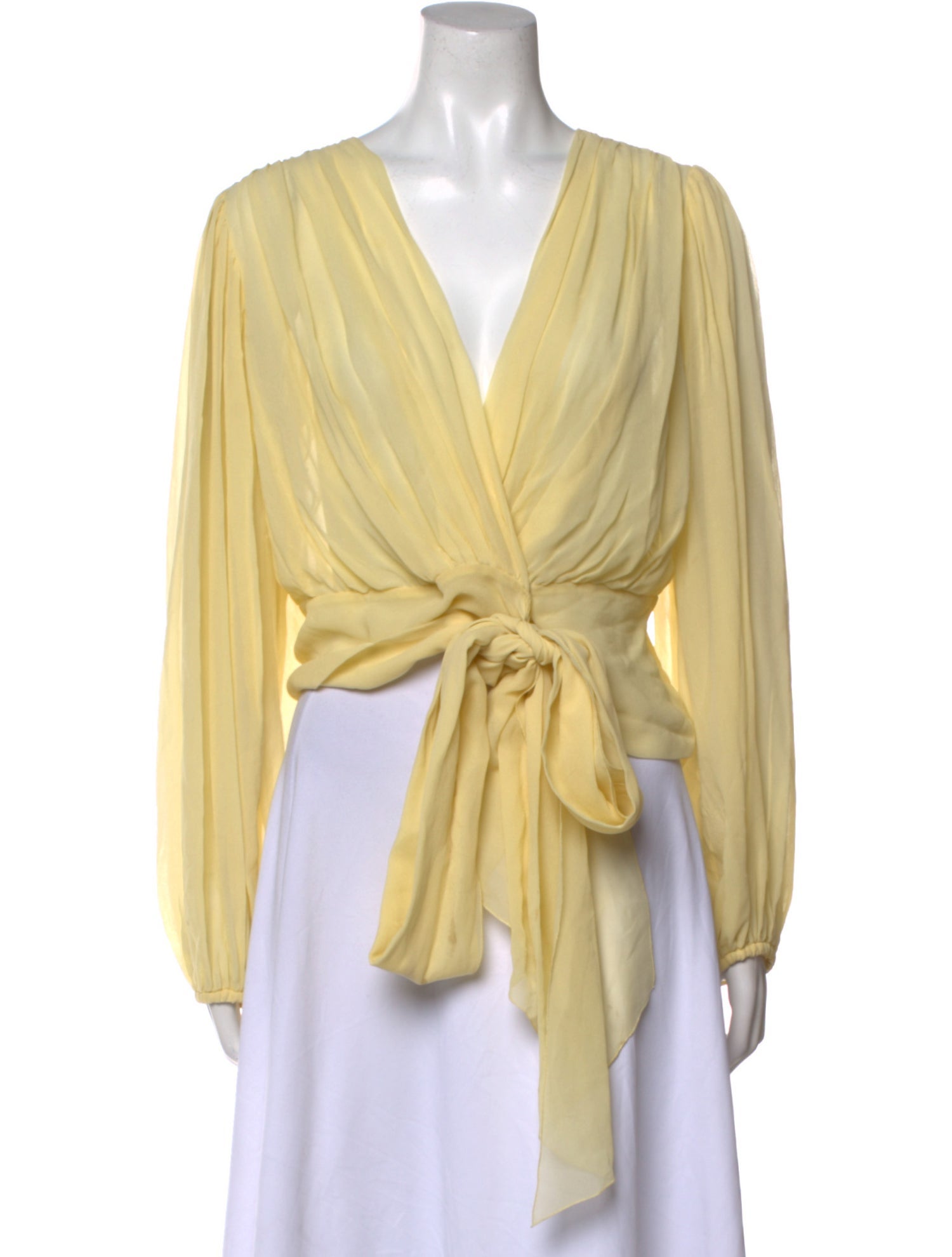 Dolce & Gabbana Silk V-Neck Blouse