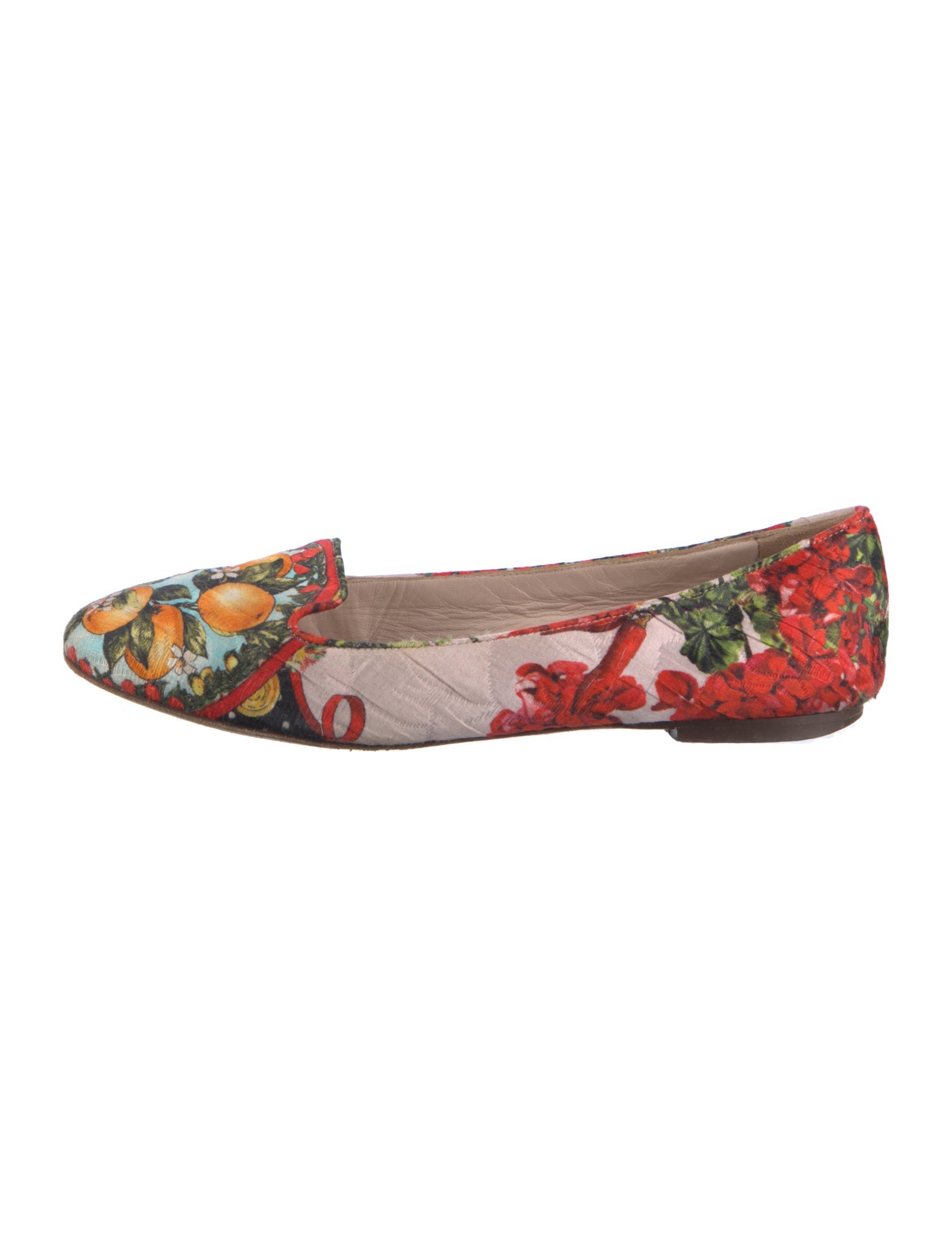 Dolce & Gabbana Floral Print Loafers