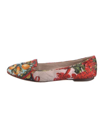 Dolce & Gabbana Floral Print Loafers