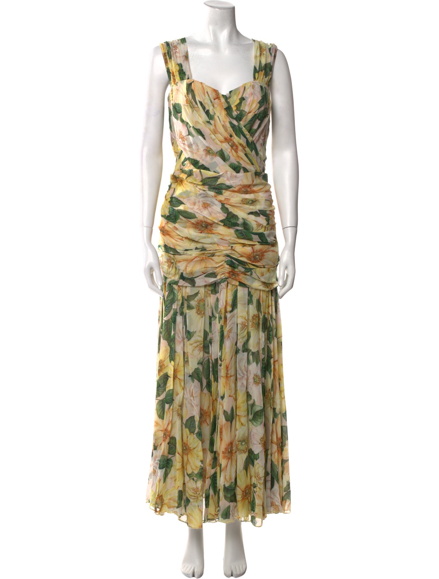 Dolce & Gabbana Silk Long Dress w/ Tags