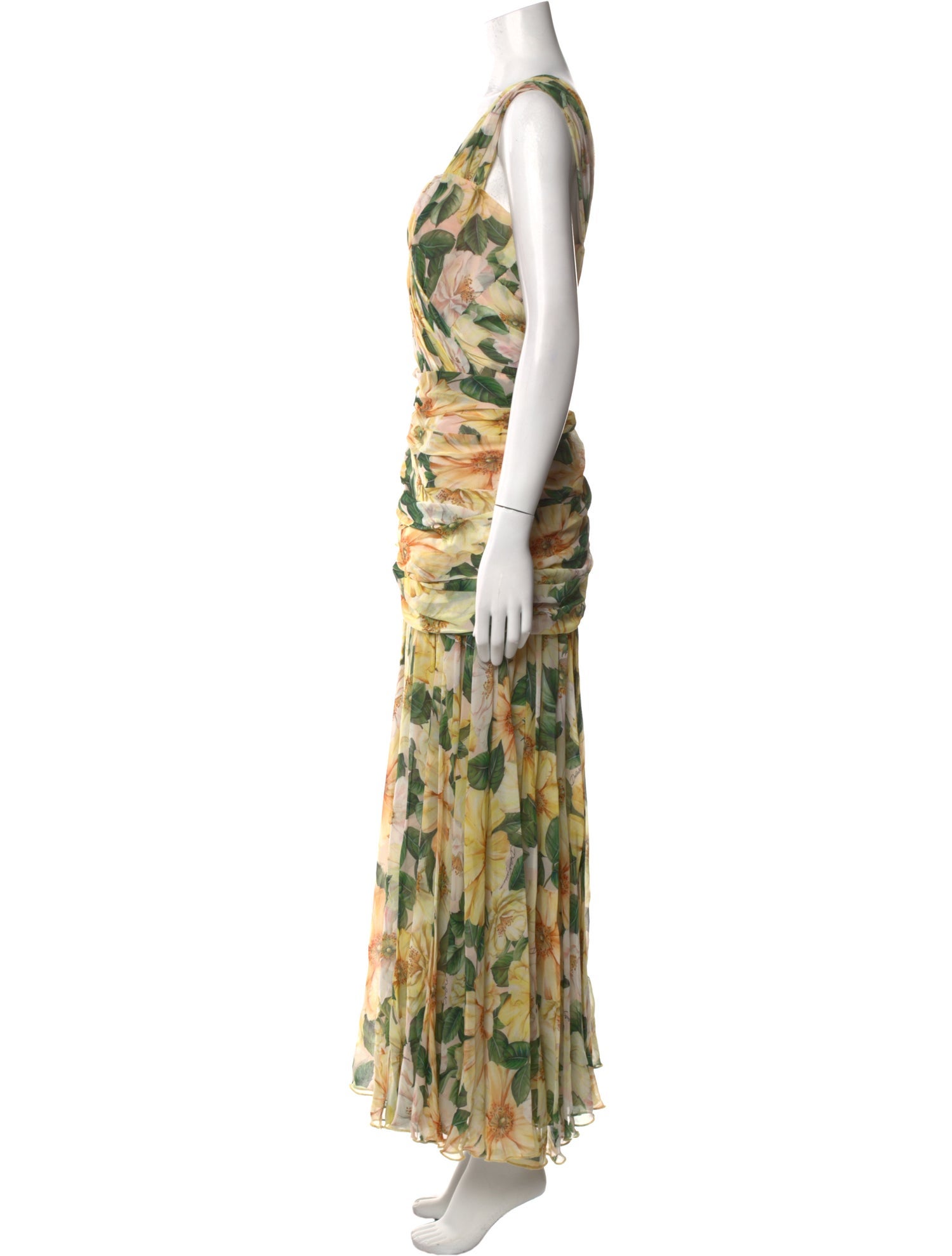 Dolce & Gabbana Silk Long Dress w/ Tags